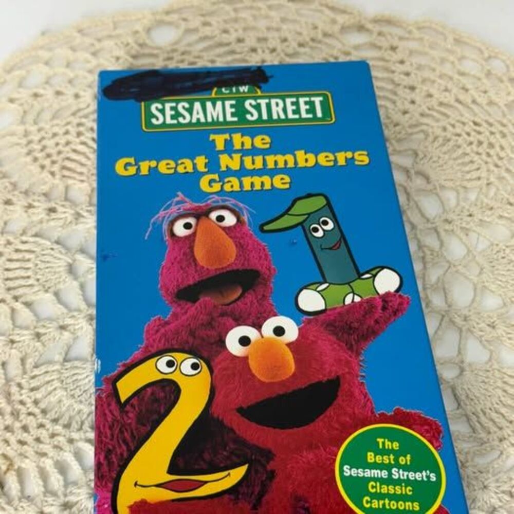 Sesame Street: The Great Numbers Game VHS PBS Classic Cartoons